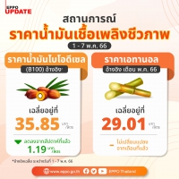 ราคาน้ำมันเชื้อเพลิงชีวภาพ