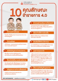 10 คุณลักษณะข้าราชการ 4.0