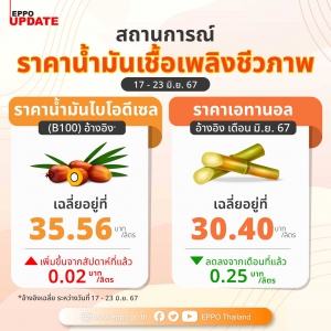ราคาน้ำมันเชื้อเพลิงชีวภาพ