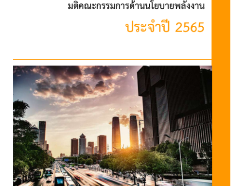 รายงานผลการดำเนินงานตามมติ คณะกรรมการด้านนโยบายพลังงาน ประจำปี 2565