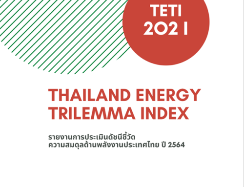 รายงานผลการประเมินดัชนีชี้วัดความสมดุลด้านพลังงานของประเทศไทย ประจำปี 2564